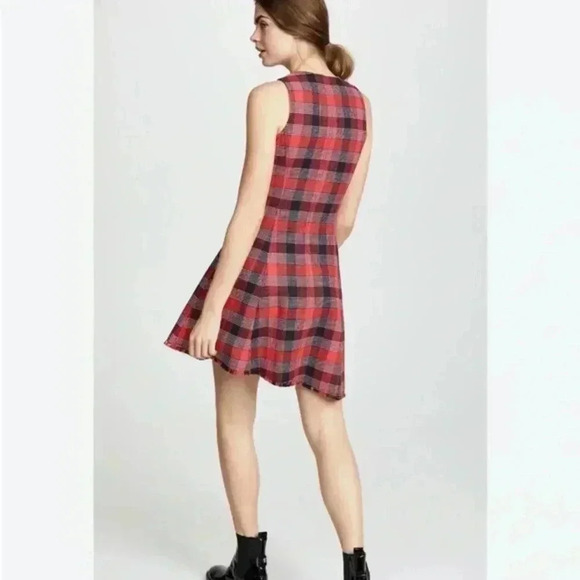 NWOT Derek Lam 10 Crosby Plaid Button Down Dress 2 - Picture 2 of 8